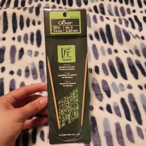 Clover Takumi Bamboo Circular Knitting Needles No.3